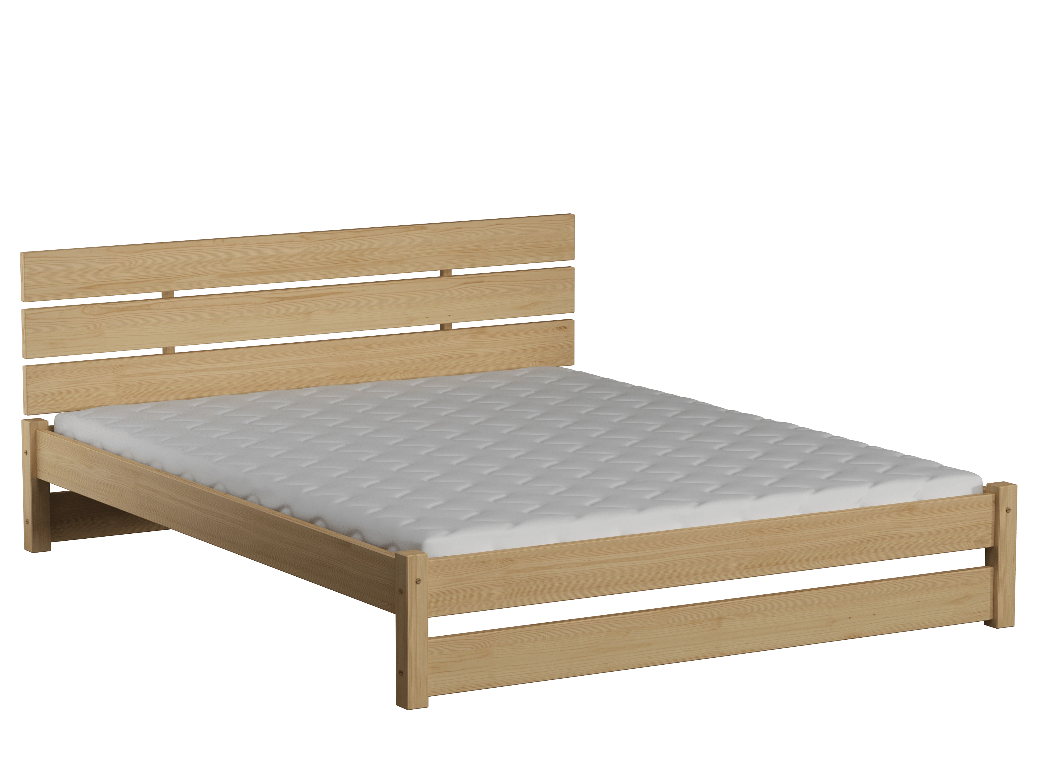 Dřevěná masivní postel 120x200 cm L 2 borovice masiv