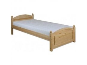 Masivní dřevěná postel -jednolůžko LK126 borovice masiv 90x200 cm 