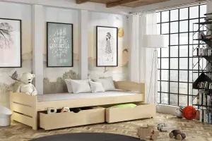 Postel  FRED 009 borovice masiv 80x180 cm 