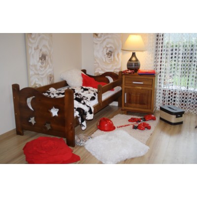 Dřevěná dětská postel  MD 28 80x160 cm borovice masiv