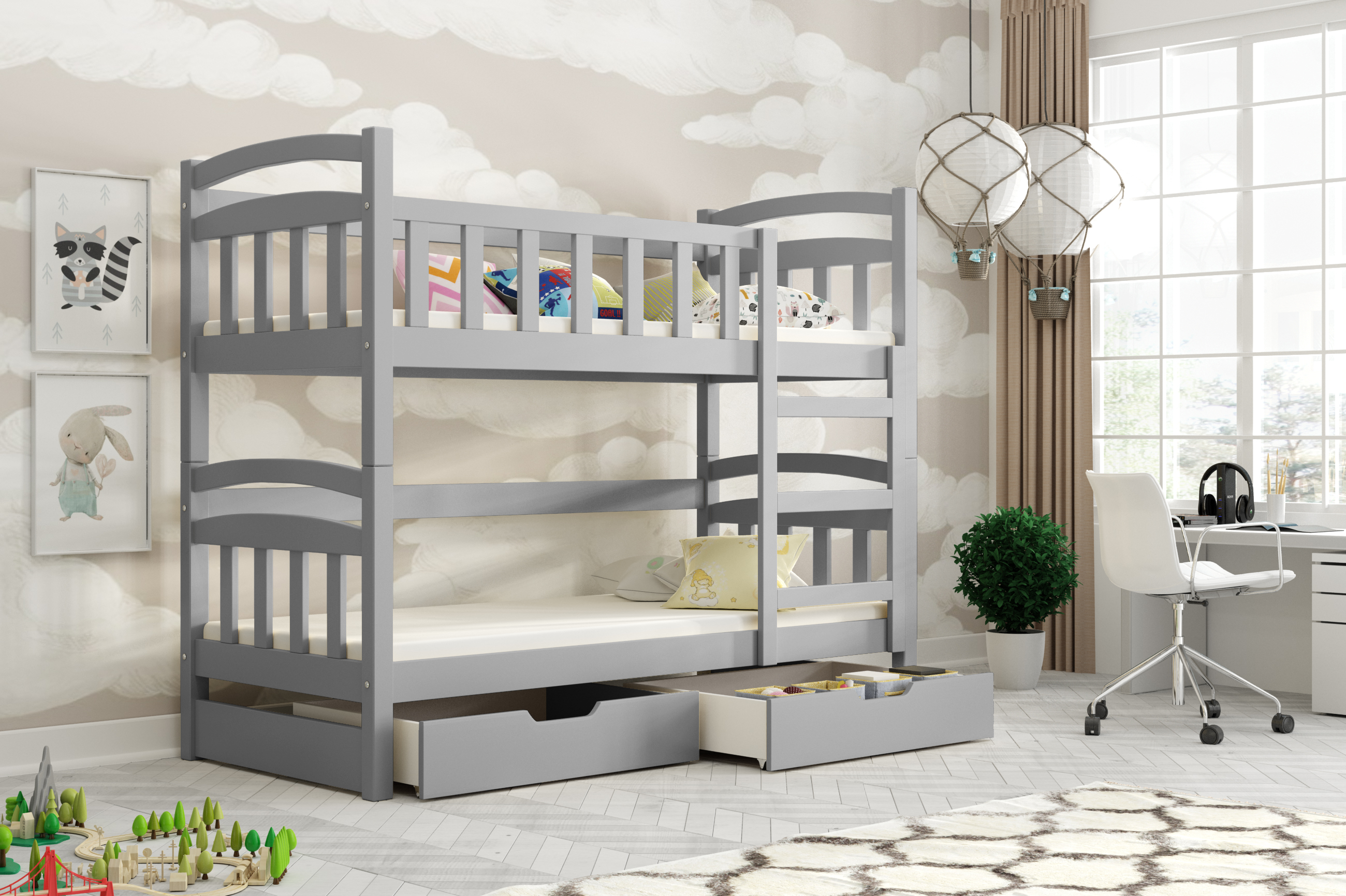 Patrová postel K - KASPER s úlož.prostorem