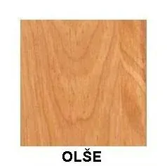 Noční stolek SN 104 borovice masiv-tvarovaná dvířka