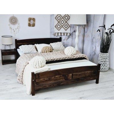 Dřevěná manželská postel  MD 17 160x200 cm borovice masiv