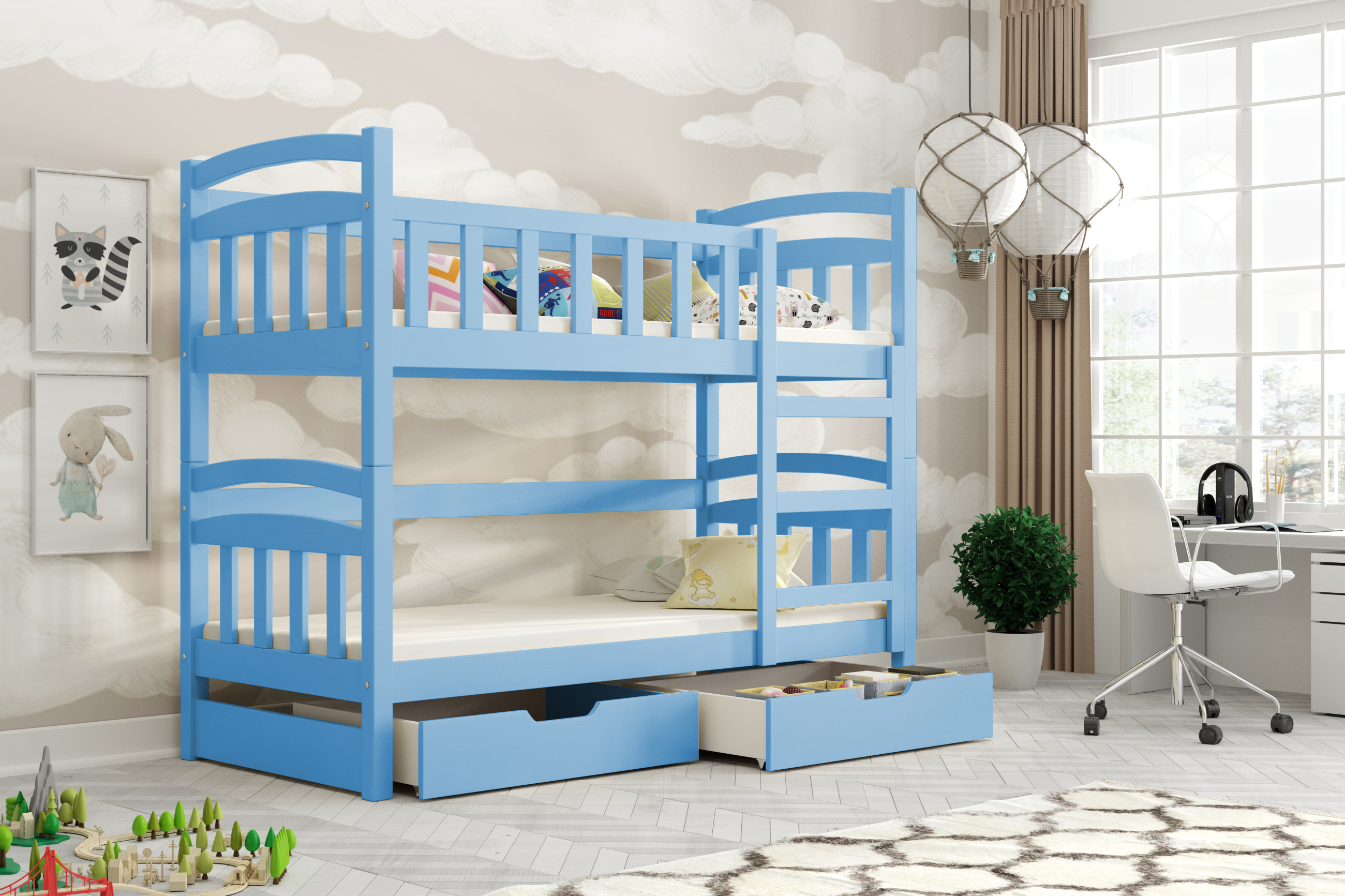 Patrová postel K - KASPER s úlož.prostorem